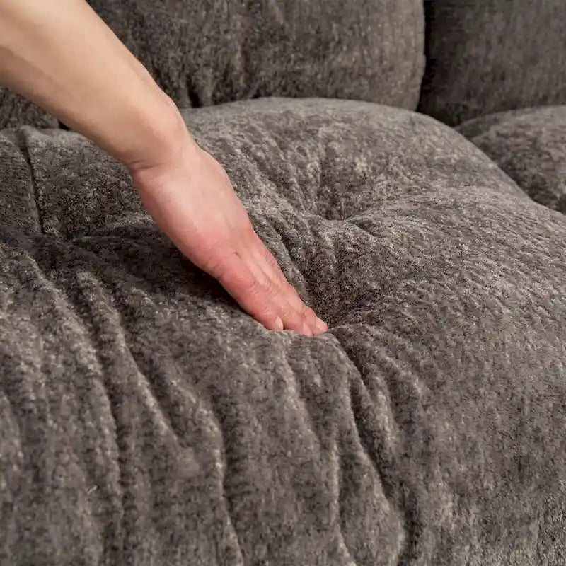 Divano a 3 posti imbottito 84 con Memory Foam e cuscini comfort
