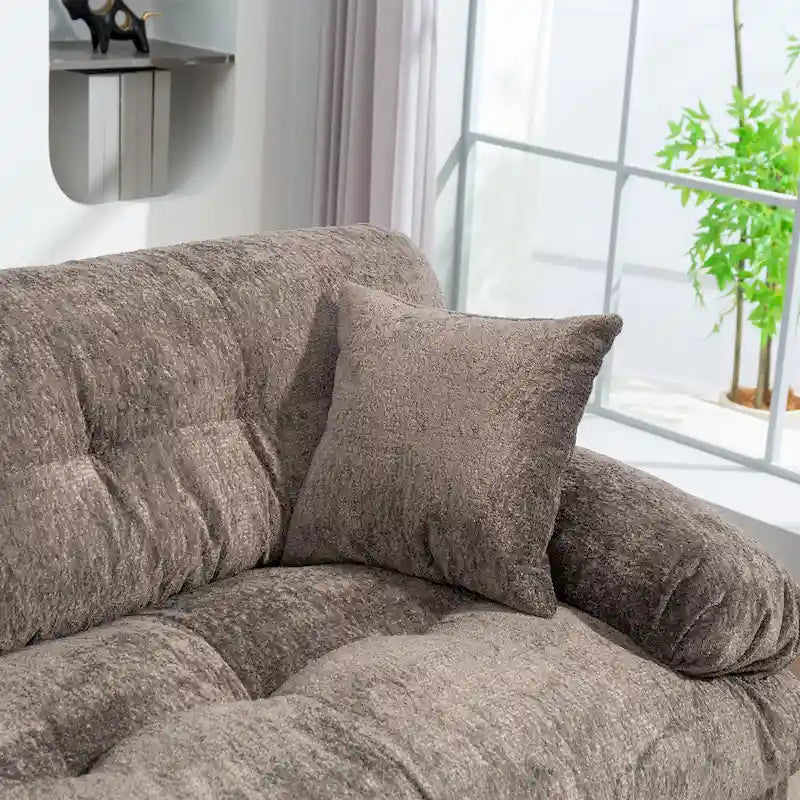 Divano a 3 posti imbottito 84 con Memory Foam e cuscini comfort