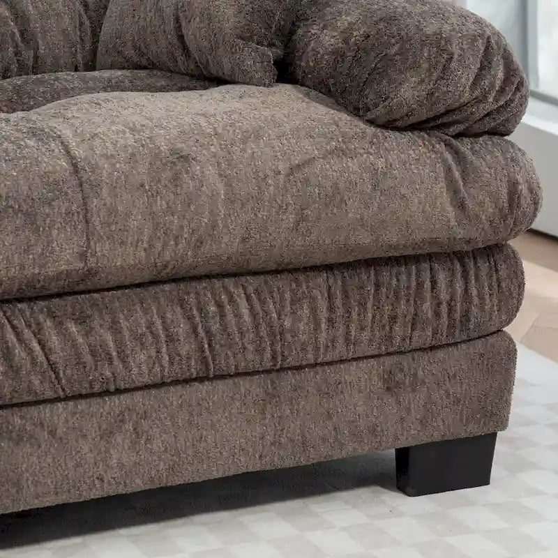 Divano a 3 posti imbottito 84 con Memory Foam e cuscini comfort