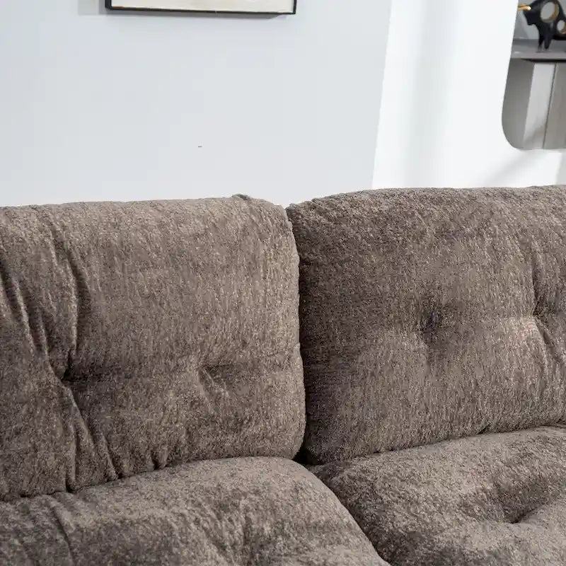 Divano a 3 posti imbottito 84 con Memory Foam e cuscini comfort