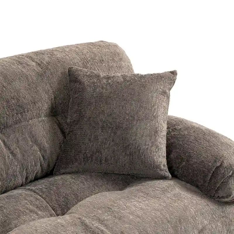 Divano a 3 posti imbottito 84 con Memory Foam e cuscini comfort