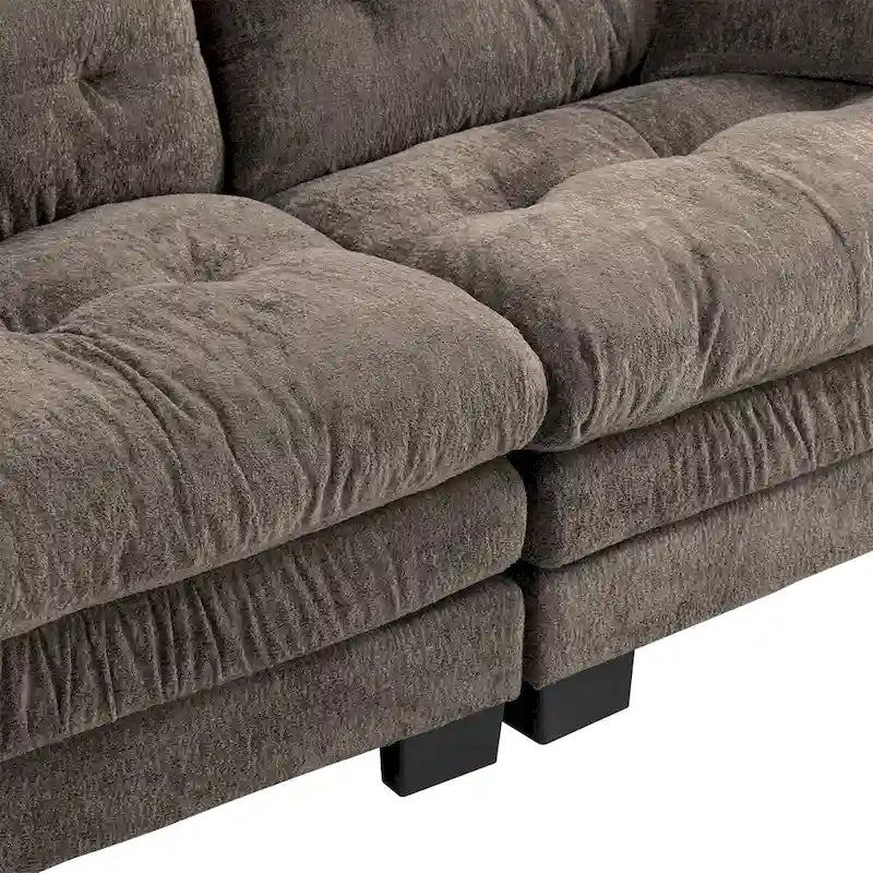 Divano a 3 posti imbottito 84 con Memory Foam e cuscini comfort