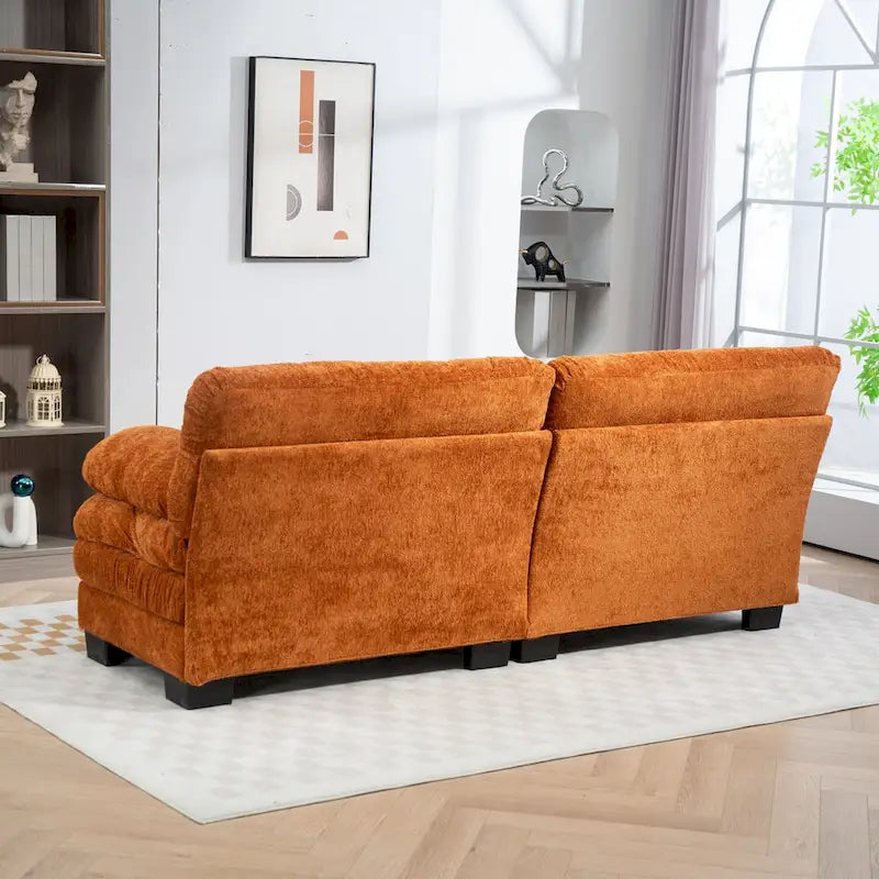 Divano a 3 posti imbottito 84 con Memory Foam e cuscini comfort