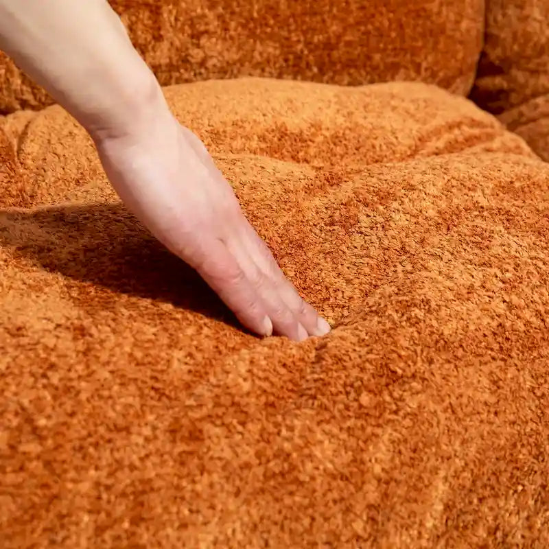 Divano a 3 posti imbottito 84 con Memory Foam e cuscini comfort