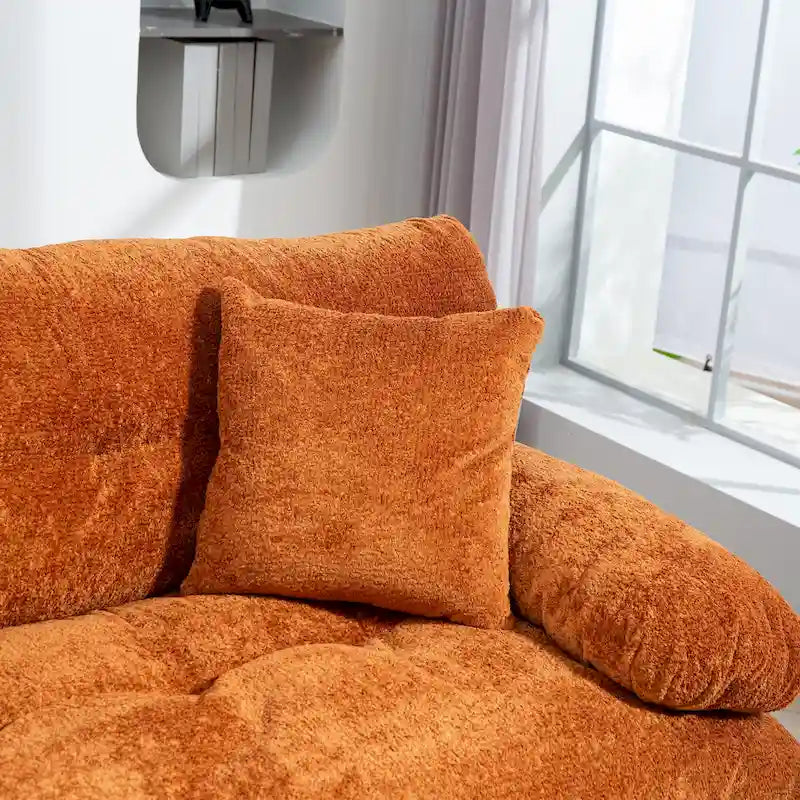 Divano a 3 posti imbottito 84 con Memory Foam e cuscini comfort