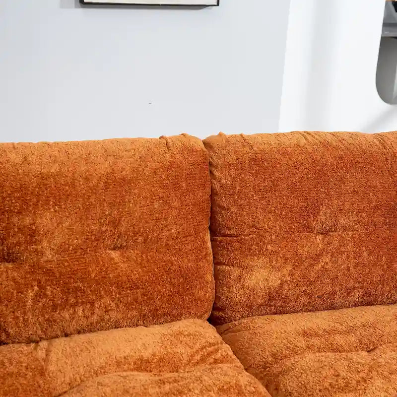 Divano a 3 posti imbottito 84 con Memory Foam e cuscini comfort