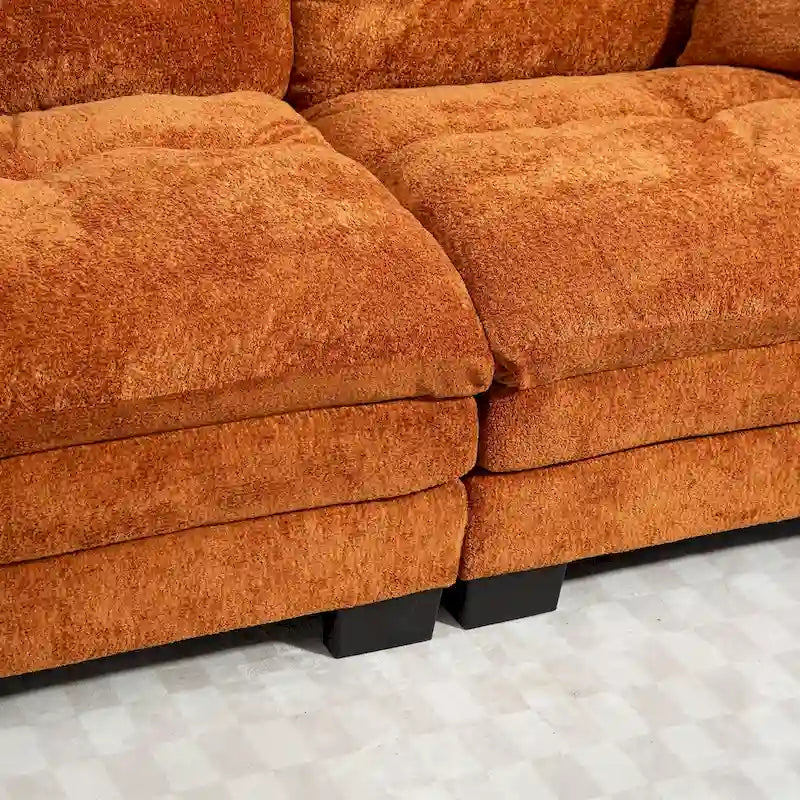 Divano a 3 posti imbottito 84 con Memory Foam e cuscini comfort