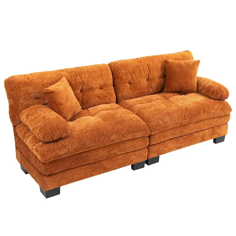 Divano a 3 posti imbottito 84 con Memory Foam e cuscini comfort