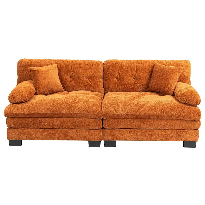 Divano a 3 posti imbottito 84 con Memory Foam e cuscini comfort