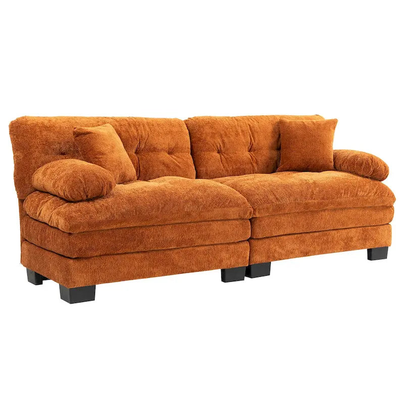 Divano a 3 posti imbottito 84 con Memory Foam e cuscini comfort
