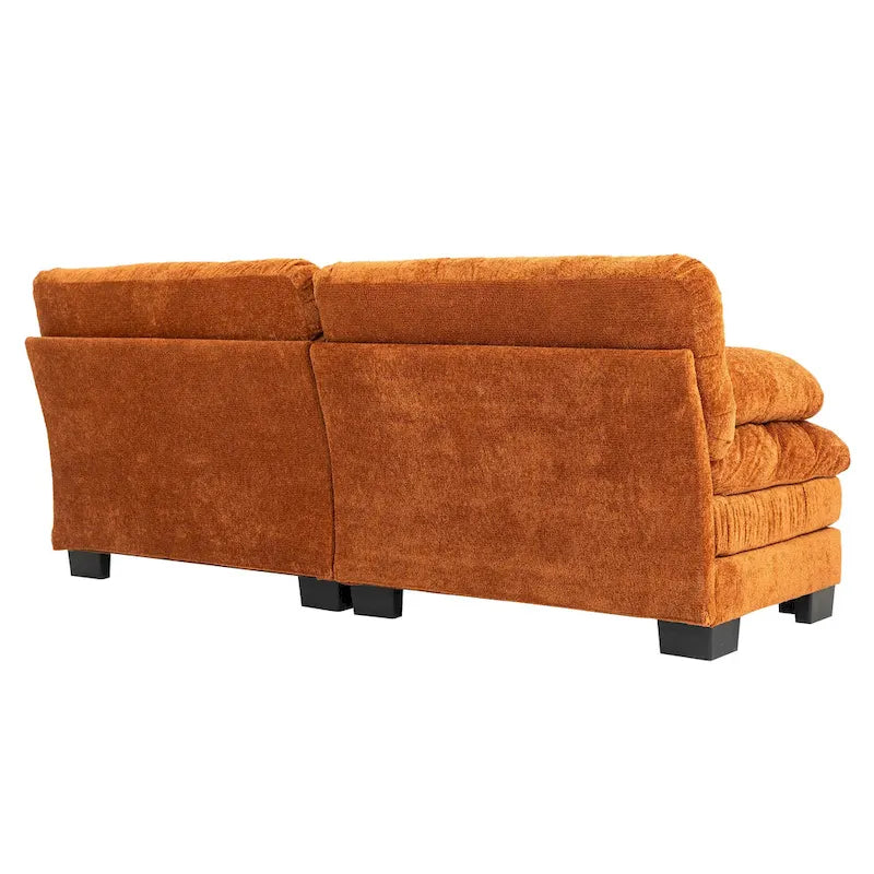 Divano a 3 posti imbottito 84 con Memory Foam e cuscini comfort