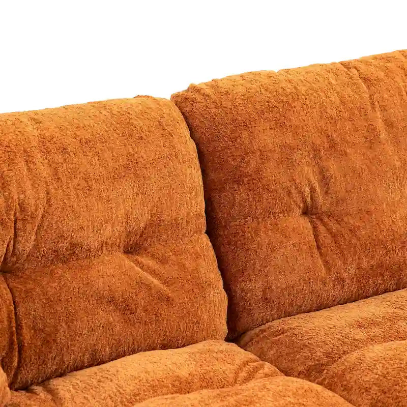 Divano a 3 posti imbottito 84 con Memory Foam e cuscini comfort
