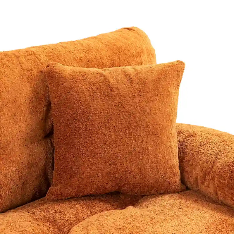 Divano a 3 posti imbottito 84 con Memory Foam e cuscini comfort