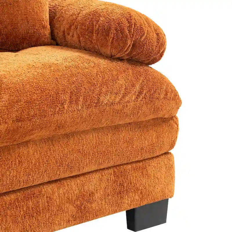 Divano a 3 posti imbottito 84 con Memory Foam e cuscini comfort