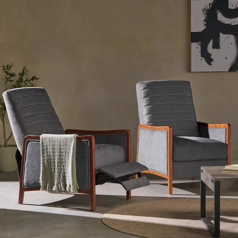 Anaura Channel Stitch Pushback Recliners by  