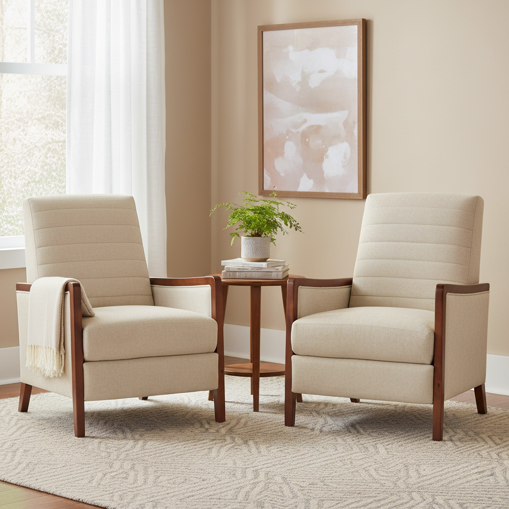 Anaura Channel Stitch Pushback Recliners by