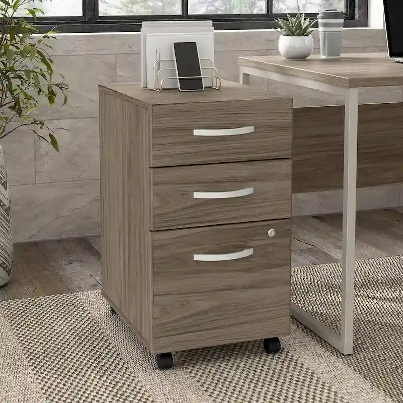 Hybrid 3 Drawer Mobile File Cabinet by