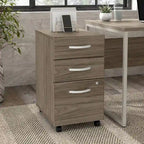 Hybrid 3 Drawer Mobile File Cabinet by  