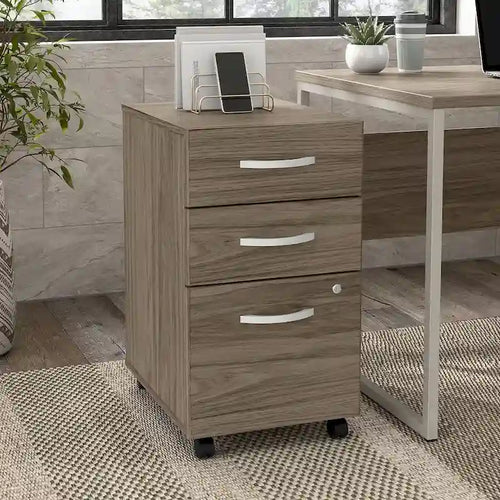 Hybrid 3 Drawer Mobile File Cabinet by  