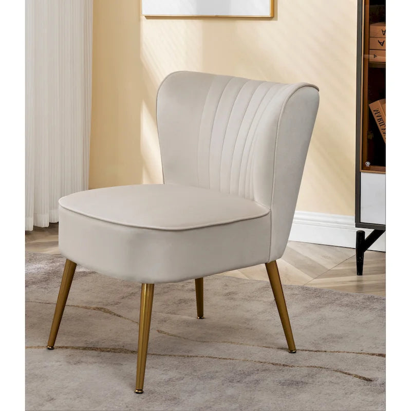 Us Pride Furniture Poltrona accentata moderna di metà secolo in microfibra, larghezza 23,2, modello Sauter
