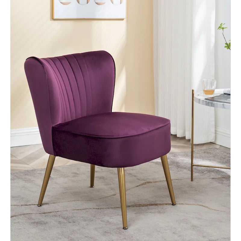 Us Pride Furniture Poltrona accentata moderna di metà secolo in microfibra, larghezza 23,2, modello Sauter