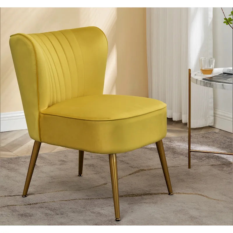 Us Pride Furniture Poltrona accentata moderna di metà secolo in microfibra, larghezza 23,2, modello Sauter