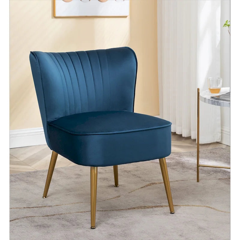 Us Pride Furniture Poltrona accentata moderna di metà secolo in microfibra, larghezza 23,2, modello Sauter