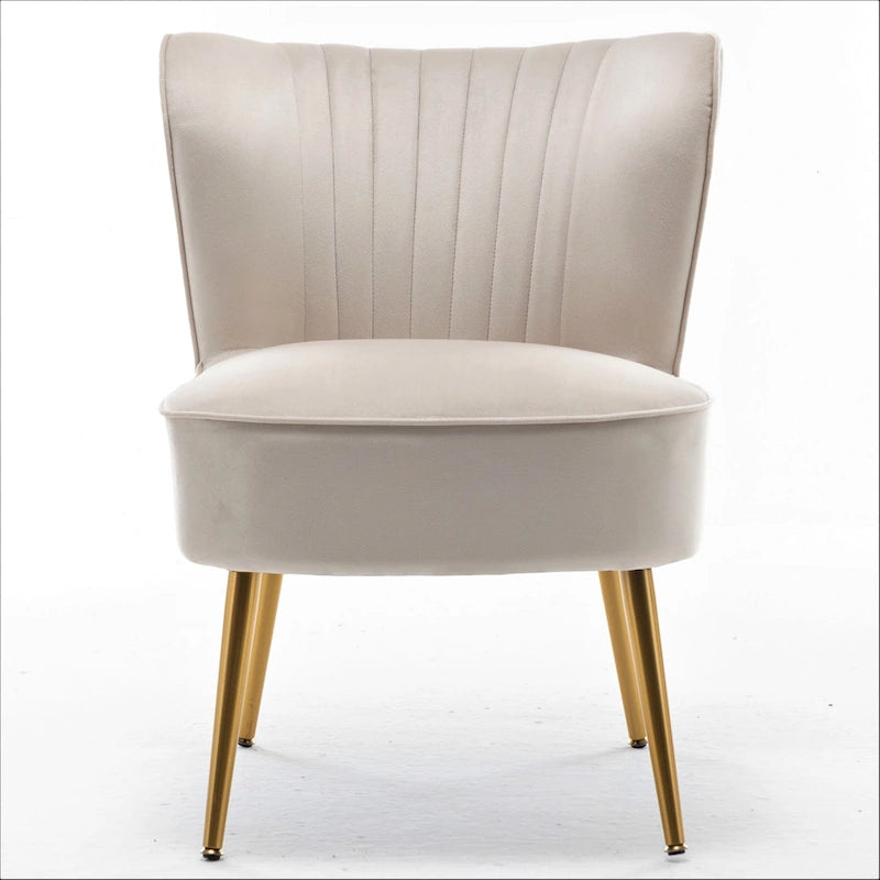 Us Pride Furniture Poltrona accentata moderna di metà secolo in microfibra, larghezza 23,2, modello Sauter