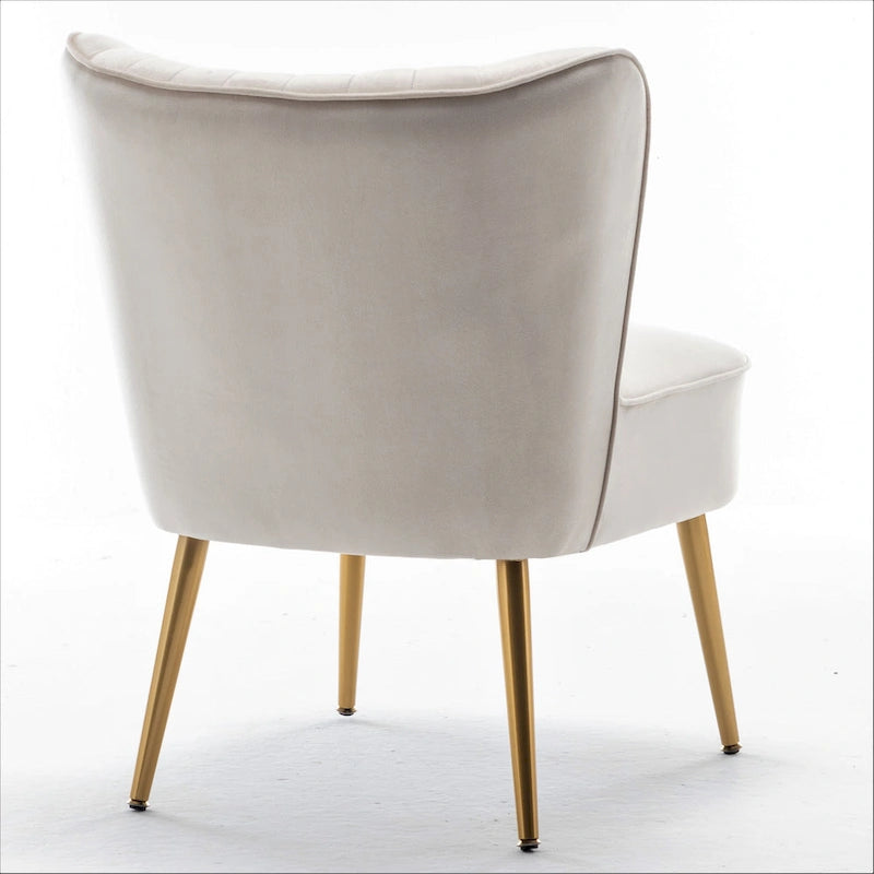 Us Pride Furniture Poltrona accentata moderna di metà secolo in microfibra, larghezza 23,2, modello Sauter