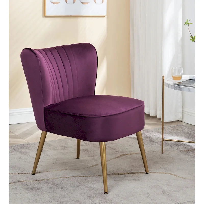 Us Pride Furniture Poltrona accentata moderna di metà secolo in microfibra, larghezza 23,2, modello Sauter