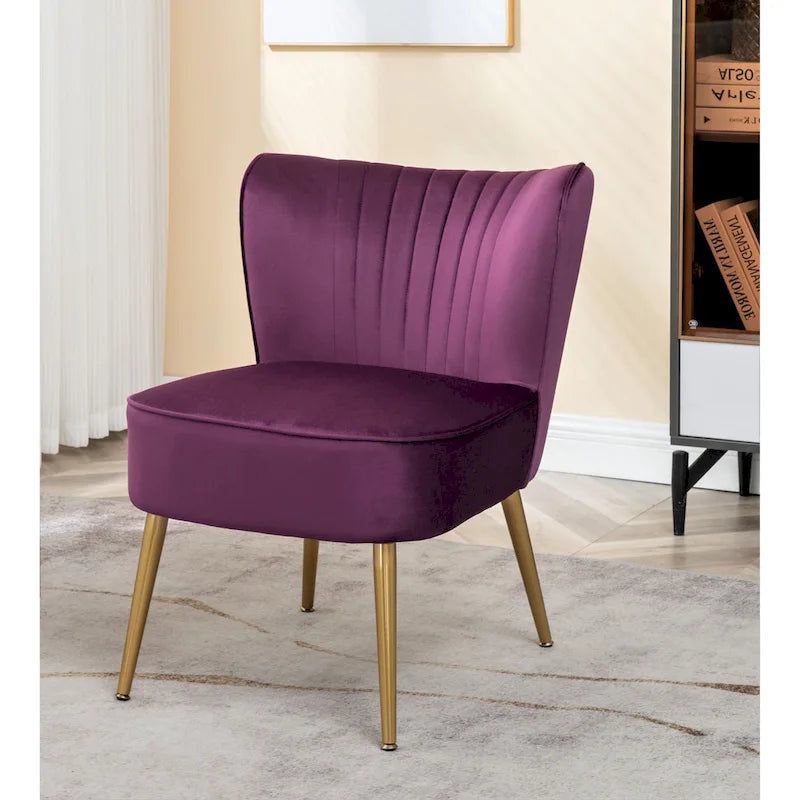 Us Pride Furniture Poltrona accentata moderna di metà secolo in microfibra, larghezza 23,2, modello Sauter