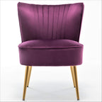 Us Pride Furniture Poltrona accentata moderna di metà secolo in microfibra, larghezza 23,2, modello Sauter