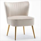Us Pride Furniture Poltrona accentata moderna di metà secolo in microfibra, larghezza 23,2, modello Sauter