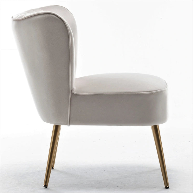 Us Pride Furniture Poltrona accentata moderna di metà secolo in microfibra, larghezza 23,2, modello Sauter