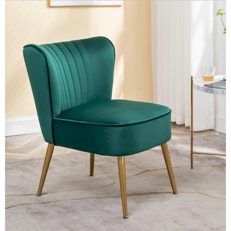 Us Pride Furniture Poltrona accentata moderna di metà secolo in microfibra, larghezza 23,2, modello Sauter