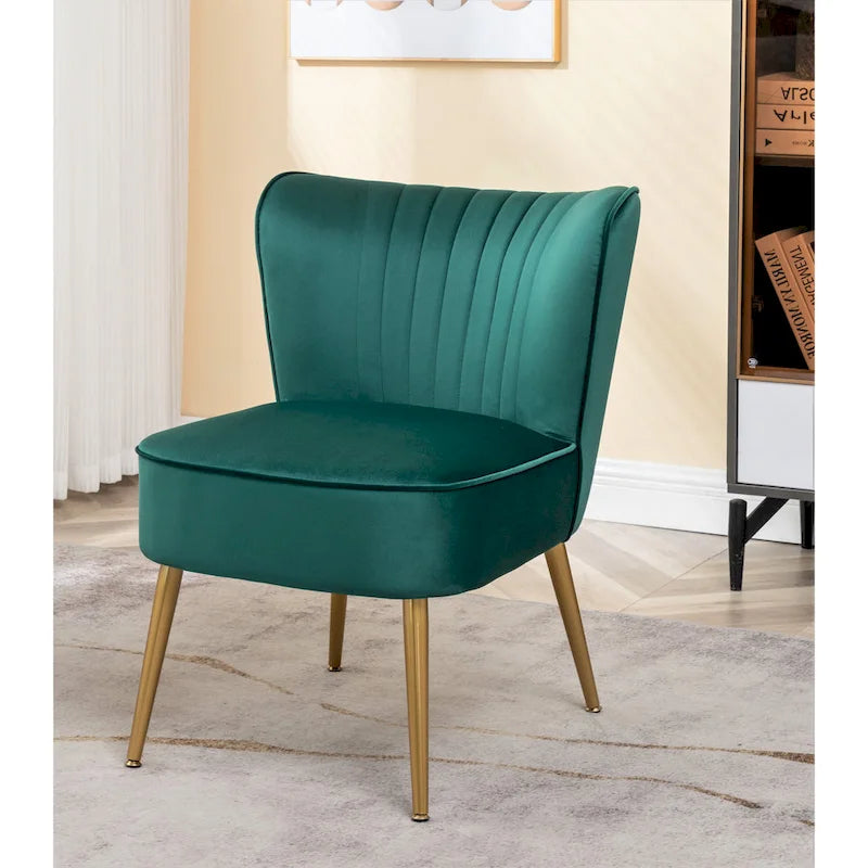 Us Pride Furniture Poltrona accentata moderna di metà secolo in microfibra, larghezza 23,2, modello Sauter