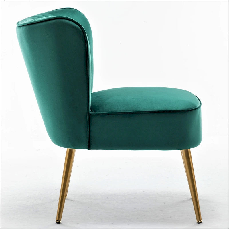 Us Pride Furniture Poltrona accentata moderna di metà secolo in microfibra, larghezza 23,2, modello Sauter