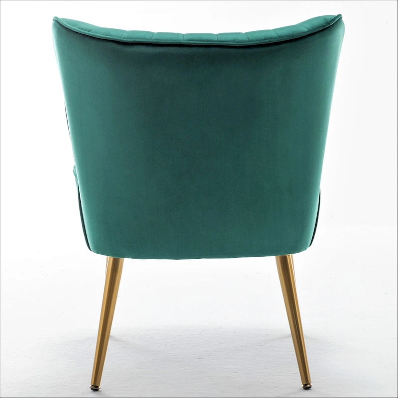 Us Pride Furniture Poltrona accentata moderna di metà secolo in microfibra, larghezza 23,2, modello Sauter