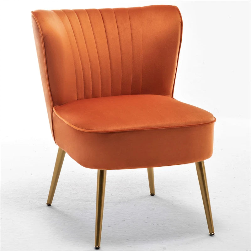 Us Pride Furniture Poltrona accentata moderna di metà secolo in microfibra, larghezza 23,2, modello Sauter