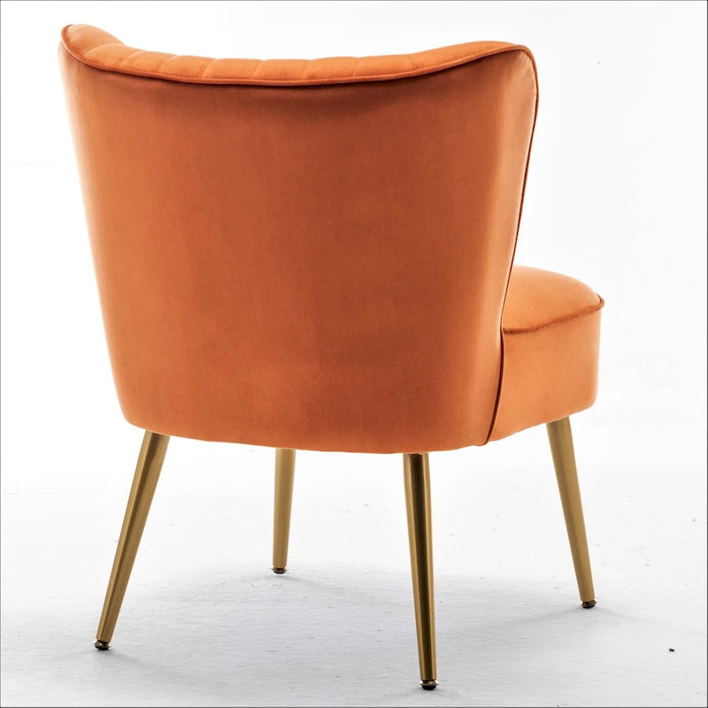 Us Pride Furniture Poltrona accentata moderna di metà secolo in microfibra, larghezza 23,2, modello Sauter