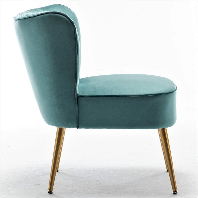 Us Pride Furniture Poltrona accentata moderna di metà secolo in microfibra, larghezza 23,2, modello Sauter