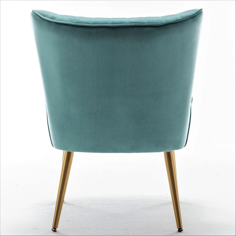 Us Pride Furniture Poltrona accentata moderna di metà secolo in microfibra, larghezza 23,2, modello Sauter