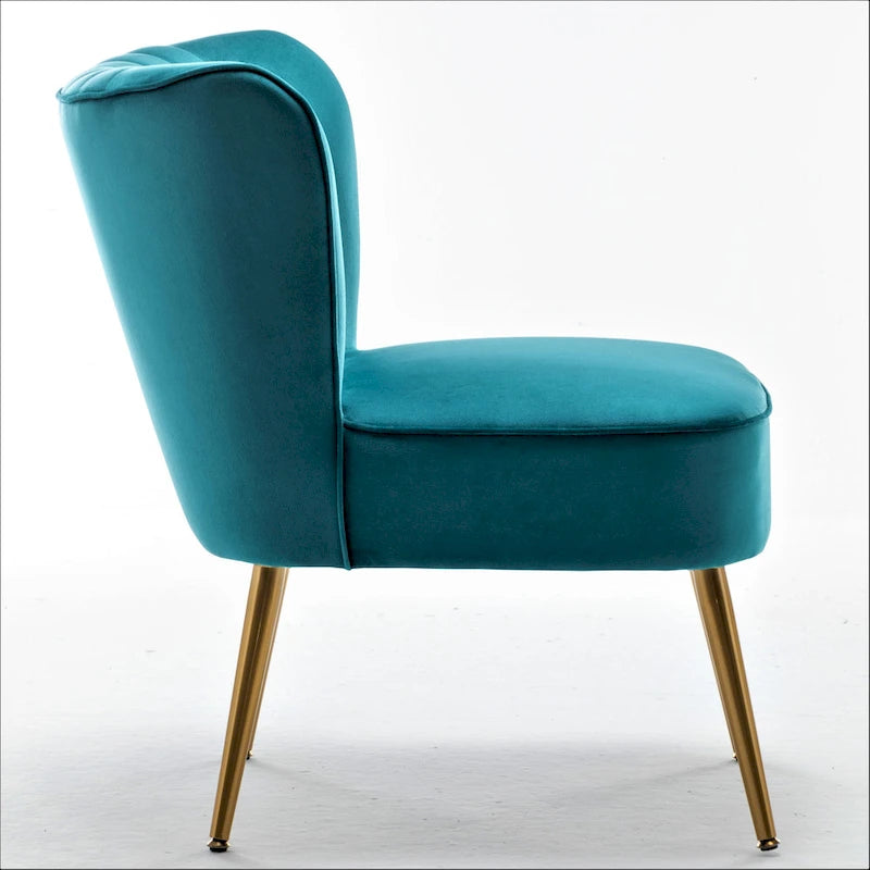 Us Pride Furniture Poltrona accentata moderna di metà secolo in microfibra, larghezza 23,2, modello Sauter