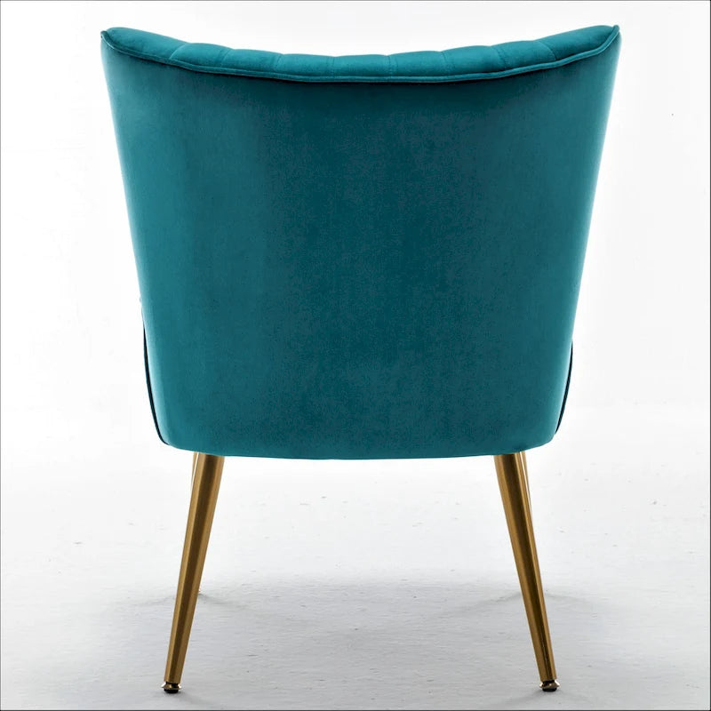 Us Pride Furniture Poltrona accentata moderna di metà secolo in microfibra, larghezza 23,2, modello Sauter