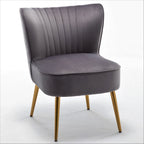 Us Pride Furniture Poltrona accentata moderna di metà secolo in microfibra, larghezza 23,2, modello Sauter