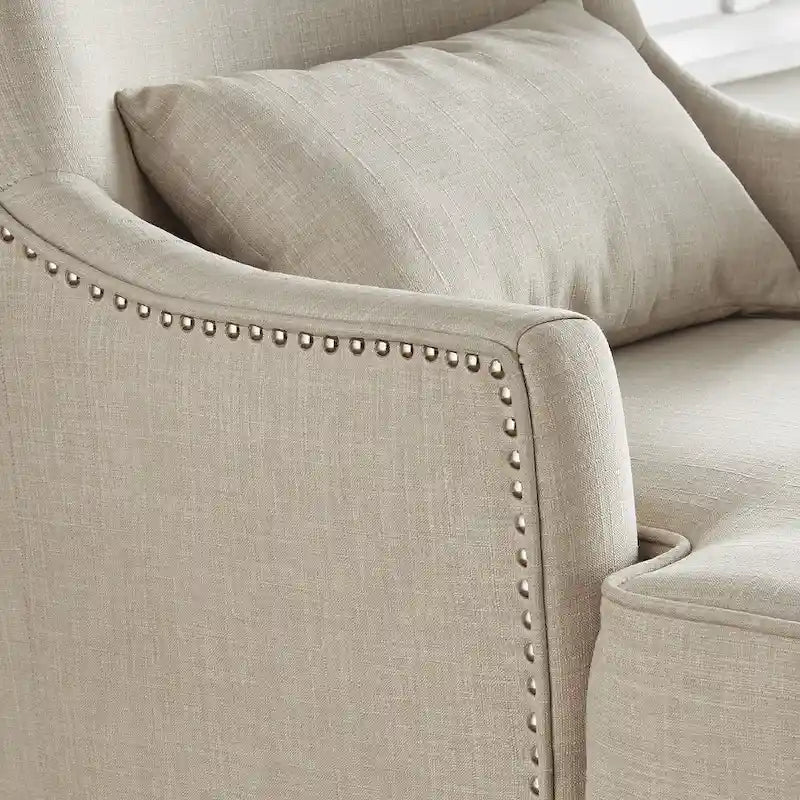 Poltrona lounge Capella Highback Wing con poggiapiedi di