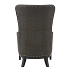 Poltrona lounge Capella Highback Wing con poggiapiedi di