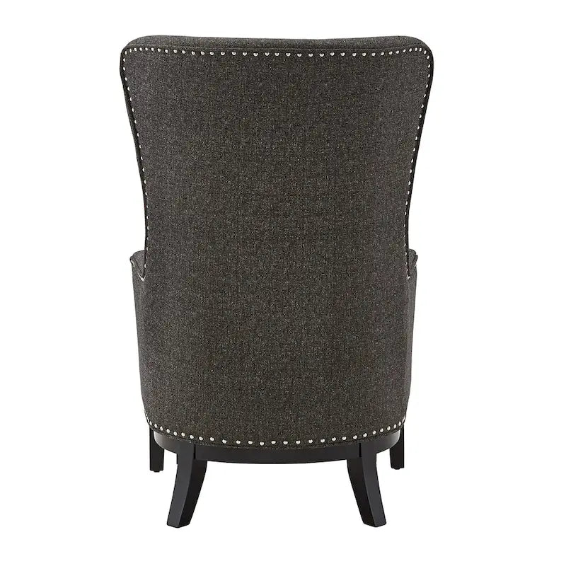 Poltrona lounge Capella Highback Wing con poggiapiedi di