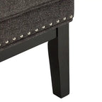 Poltrona lounge Capella Highback Wing con poggiapiedi di