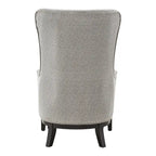 Poltrona lounge Capella Highback Wing con poggiapiedi di